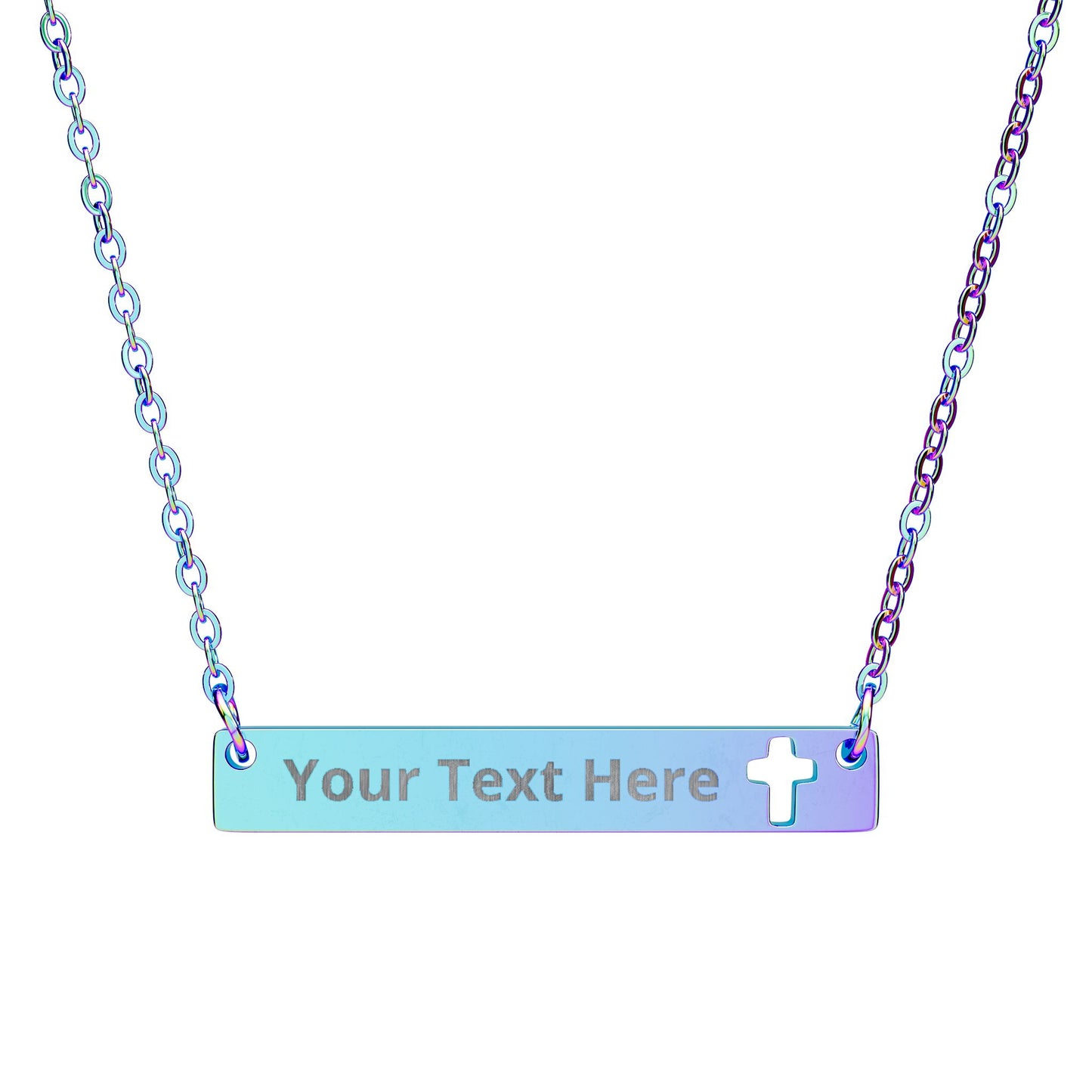 Personalized Cross Bar Necklace | Unique Faith Jewelry for Family and Friends