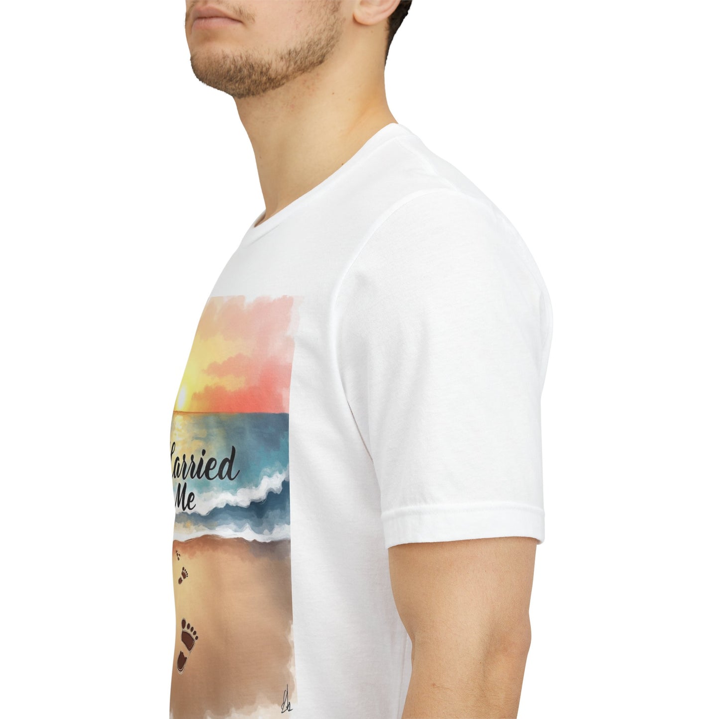He Carried Me Scripture Tee | Inspirational Christian Faith Shirt