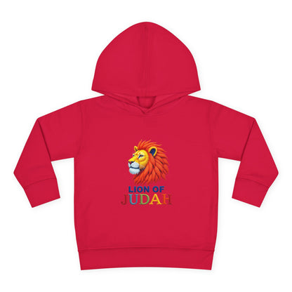 Lion of Judah Toddler Hoodie — Christian Kids Pullover with Colorful Lion Graphic