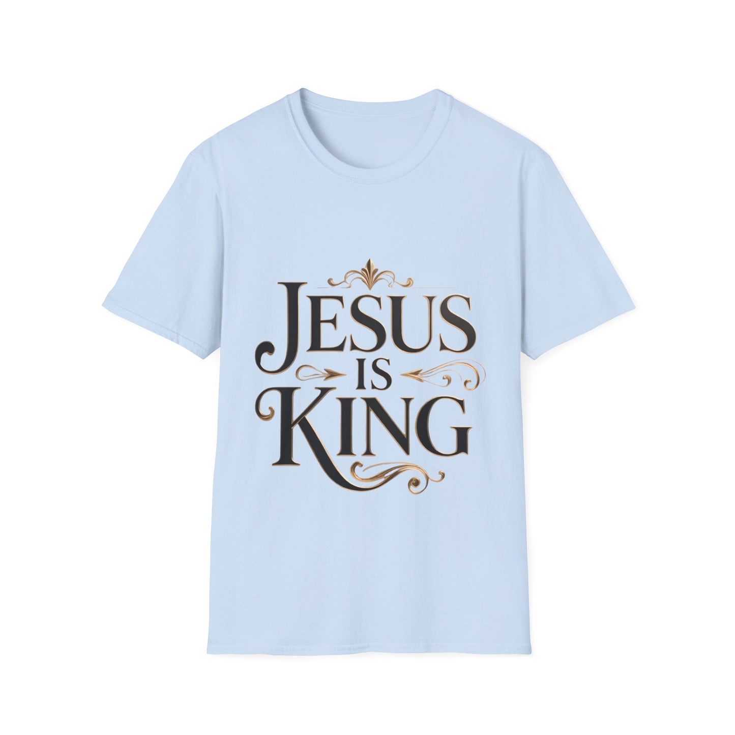 Jesus Is King T-Shirt — Christian Faith Graphic Tee, Inspirational Worship Shirt