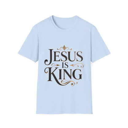 Jesus Is King T-Shirt — Christian Faith Graphic Tee, Inspirational Worship Shirt