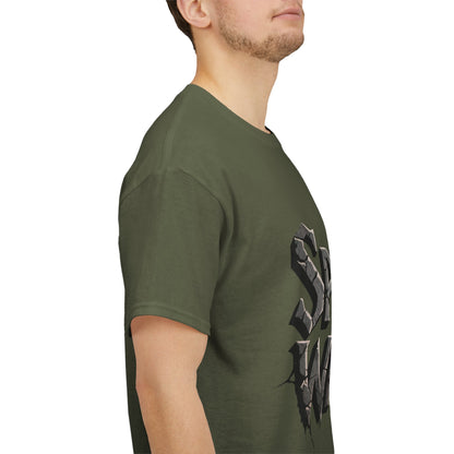 Spiritual Warrior T-Shirt — Gothic Lettering Faith & Strength Tee