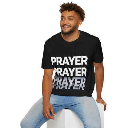 Prayer Repeat T-Shirt | Bold Spiritual Graphic Tee Gift