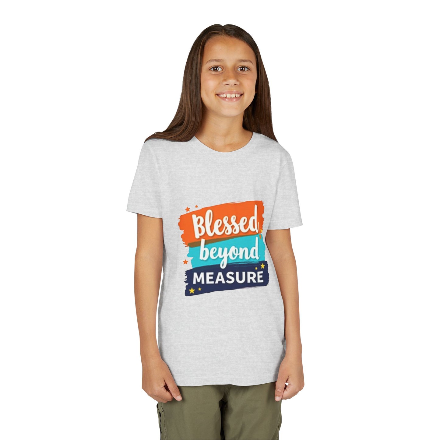 Blessed Beyond Measure Youth Tee | Inspirational Kids Shirt, Faith Design