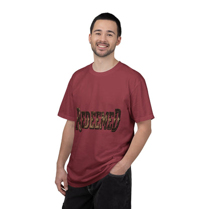 Garment-Dyed Statement Tee — Bold Single-Word Typographic Front