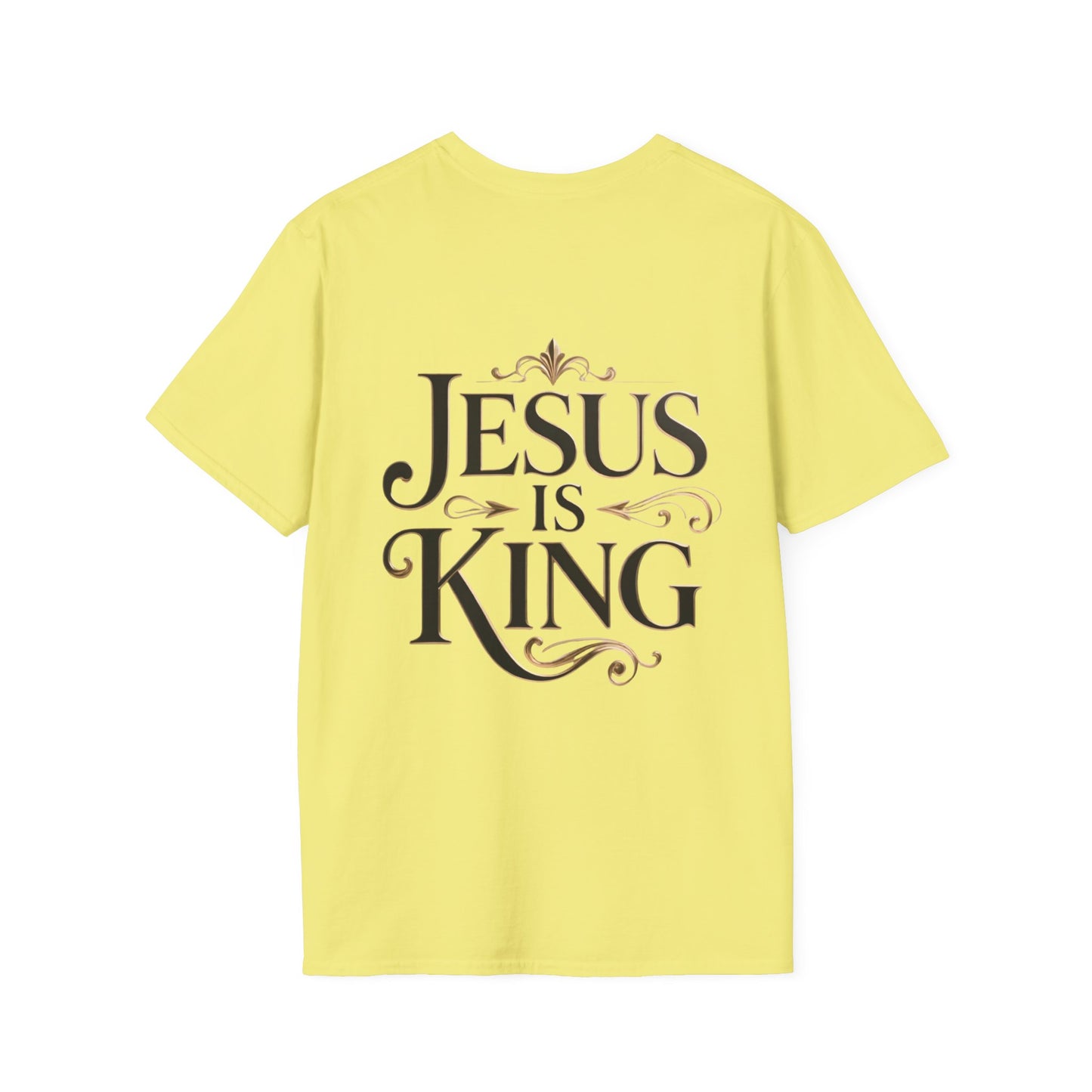 Jesus Is King T-Shirt — Christian Faith Graphic Tee, Inspirational Worship Shirt
