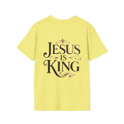 Jesus Is King T-Shirt — Christian Faith Graphic Tee, Inspirational Worship Shirt