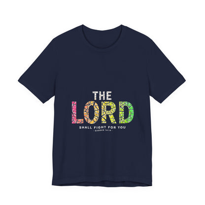The LORD multicolor mosaic Tee | T-Shirt, Christian faith typography