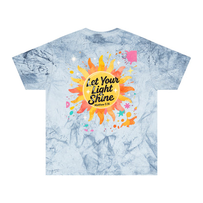 Christian Sunburst Graphic Tee - Let Your Light Shine Unisex T-Shirt