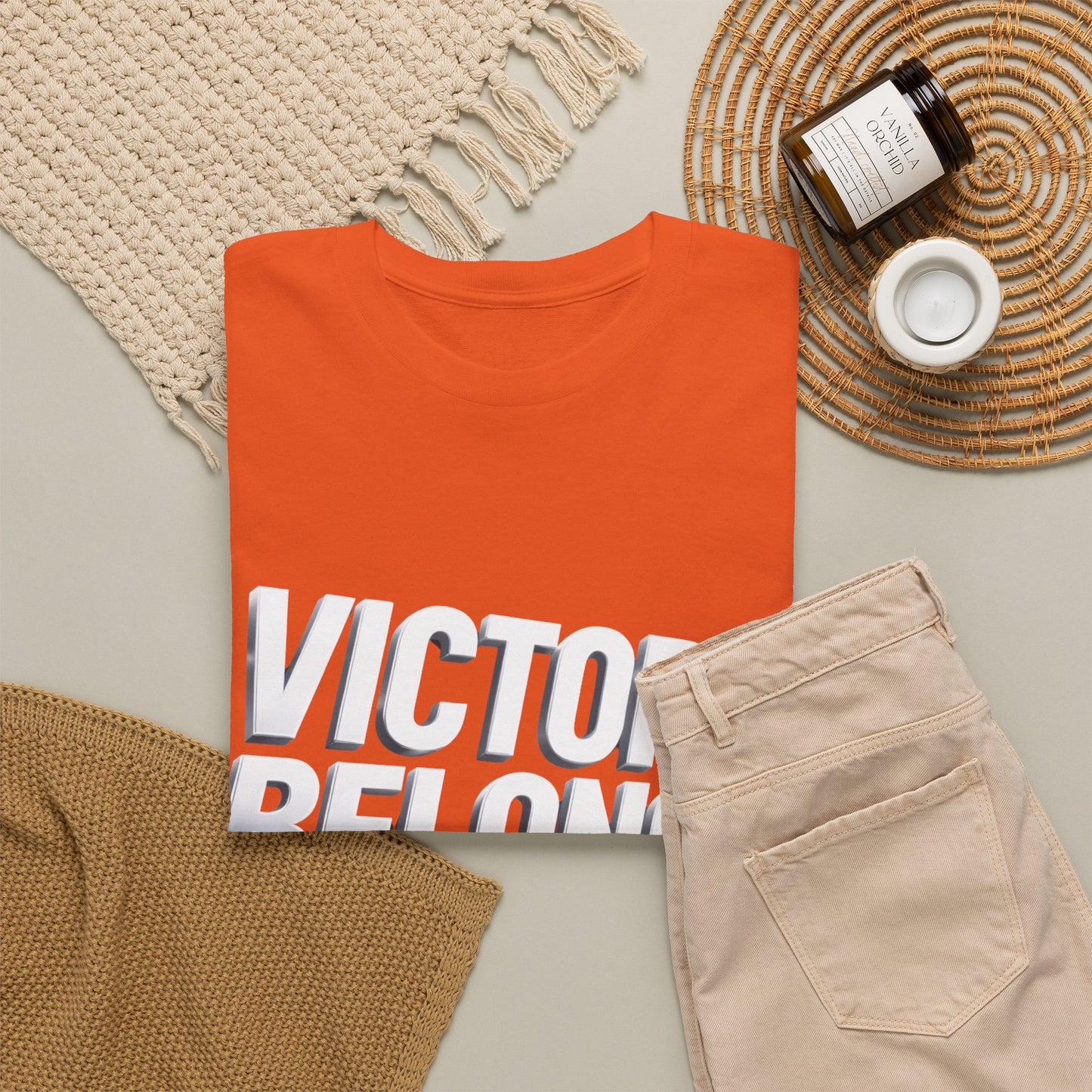 Victory Belongs to Jesus T-Shirt — Heavyweight Christian Faith Tee