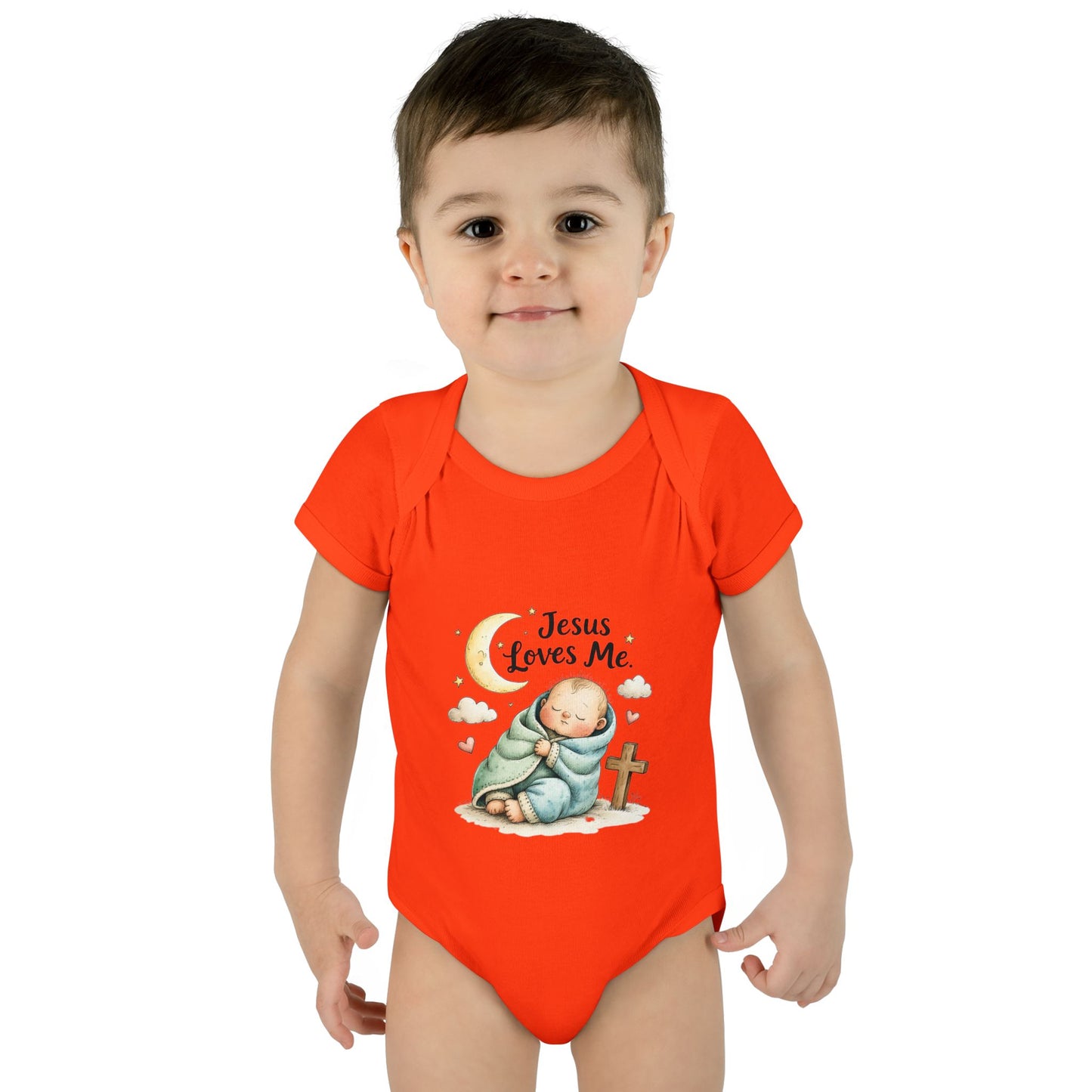 Jesus Loves Me Baby Bodysuit - Infant Christian Onesie for Newborns
