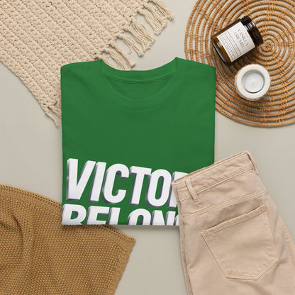 Victory Belongs to Jesus T-Shirt — Heavyweight Christian Faith Tee