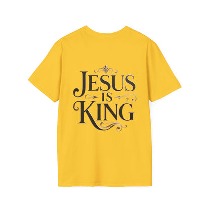 Jesus Is King T-Shirt — Christian Faith Graphic Tee, Inspirational Worship Shirt