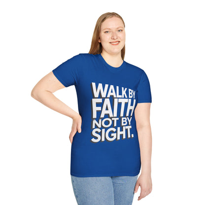 Walk By Faith T-Shirt — Womens/Mens Faith Graphic Tee