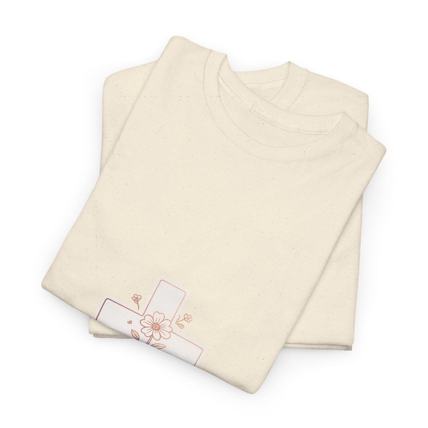 Floral Cross Tee — Delicate Bloom Christian T-Shirt | Meaningful gifts for teens and adults