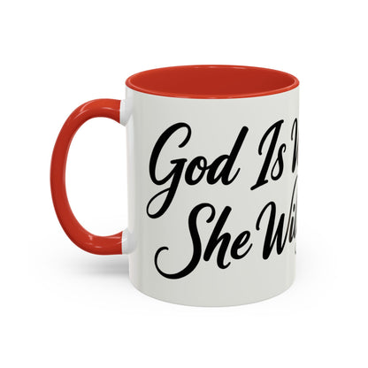 Inspirational Script Coffee Mug — "Strength Lives in Small, Steady Moments" (11/15 oz)