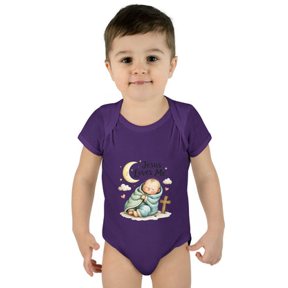 Jesus Loves Me Baby Bodysuit - Infant Christian Onesie for Newborns