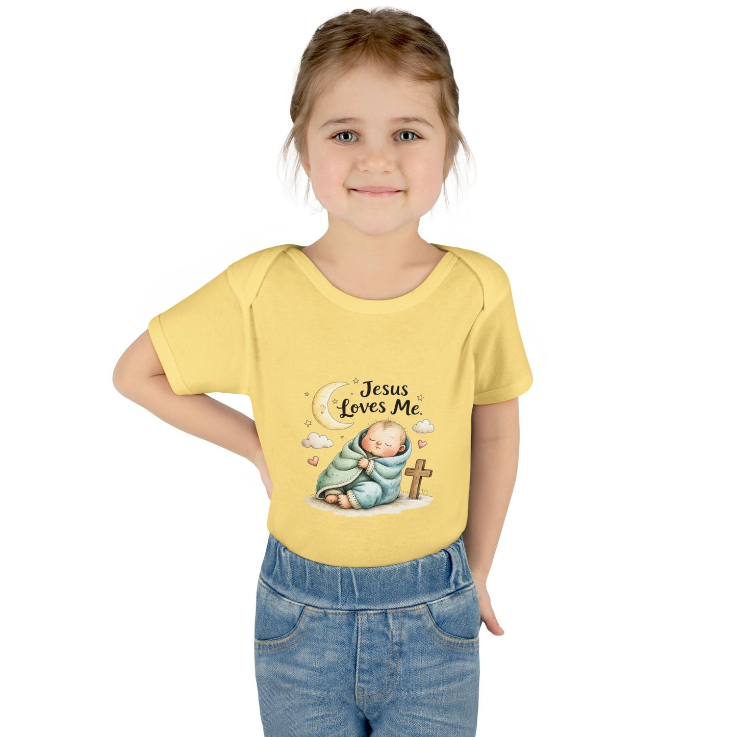 Jesus Loves Me Baby Bodysuit - Infant Christian Onesie for Newborns