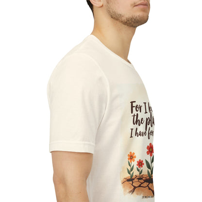 For I Know The Plans I Have For You tee | Jeremiah 29:11 floral roots scripture shirt | Meaningful Gift for Teens and Adults