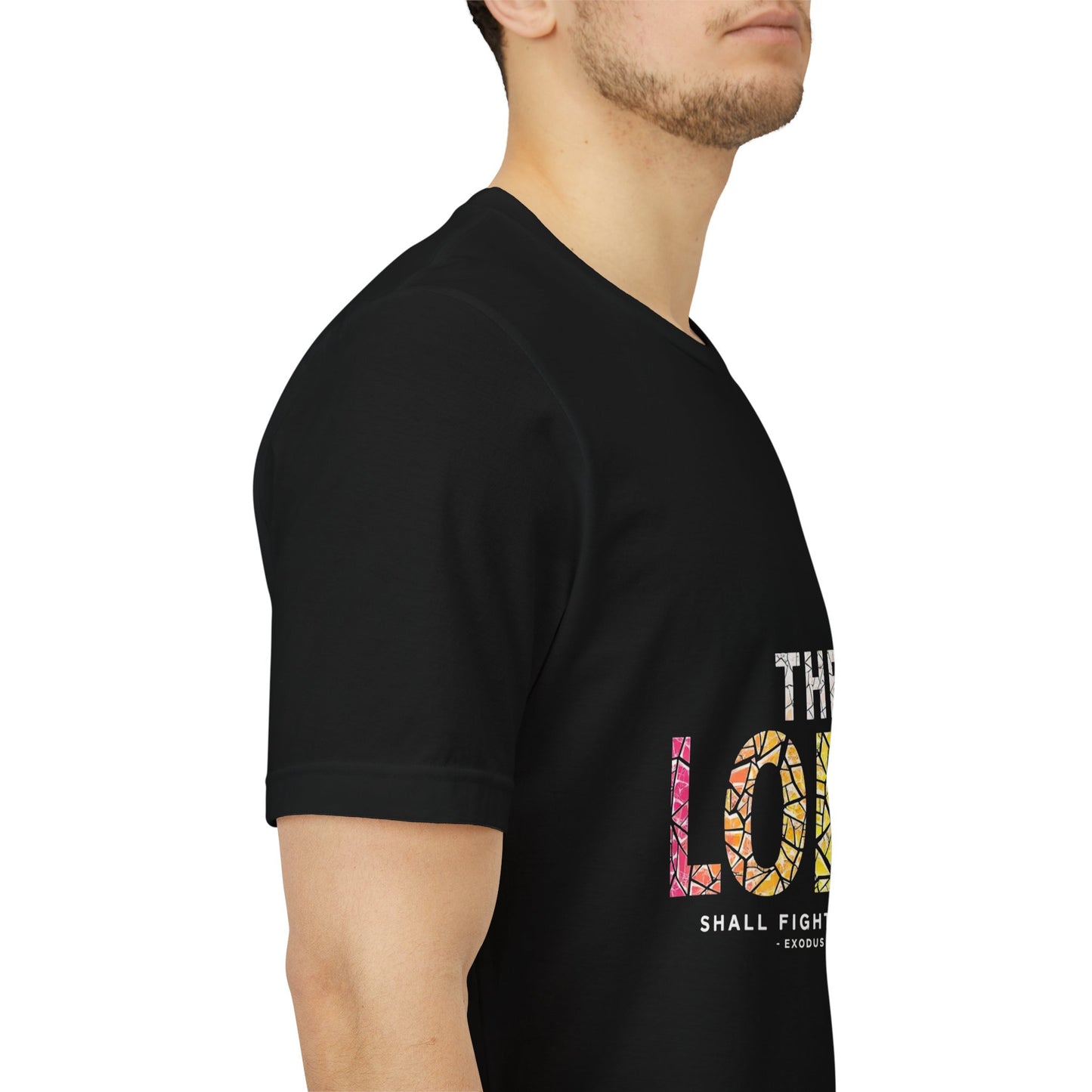 The LORD multicolor mosaic Tee | T-Shirt, Christian faith typography