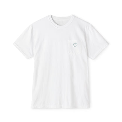 Pocket T-Shirt — Peace Dove Heart Back Graphic