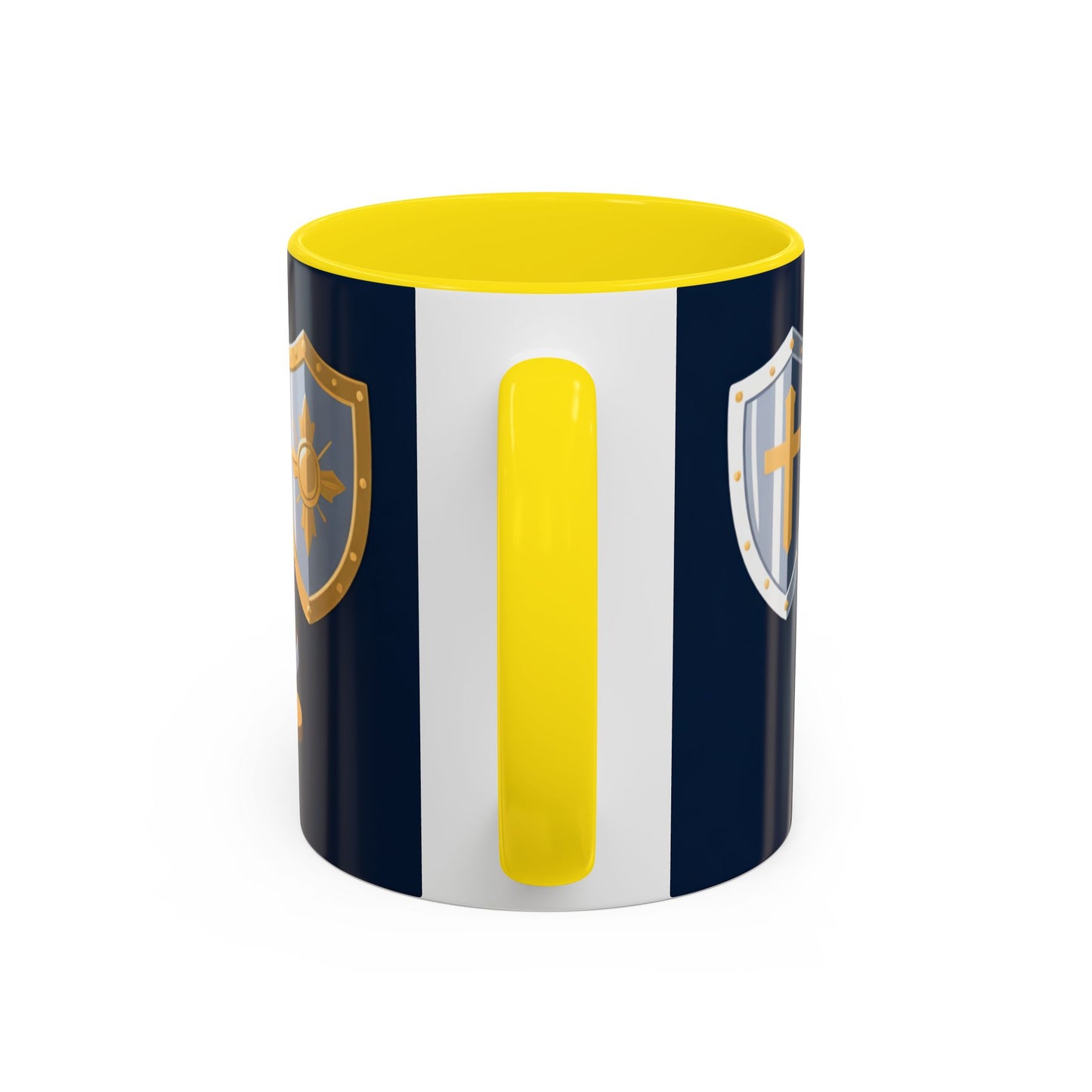 Christian Knight Coffee Mug — “Suit Up Daily” Accent Ceramic Mug