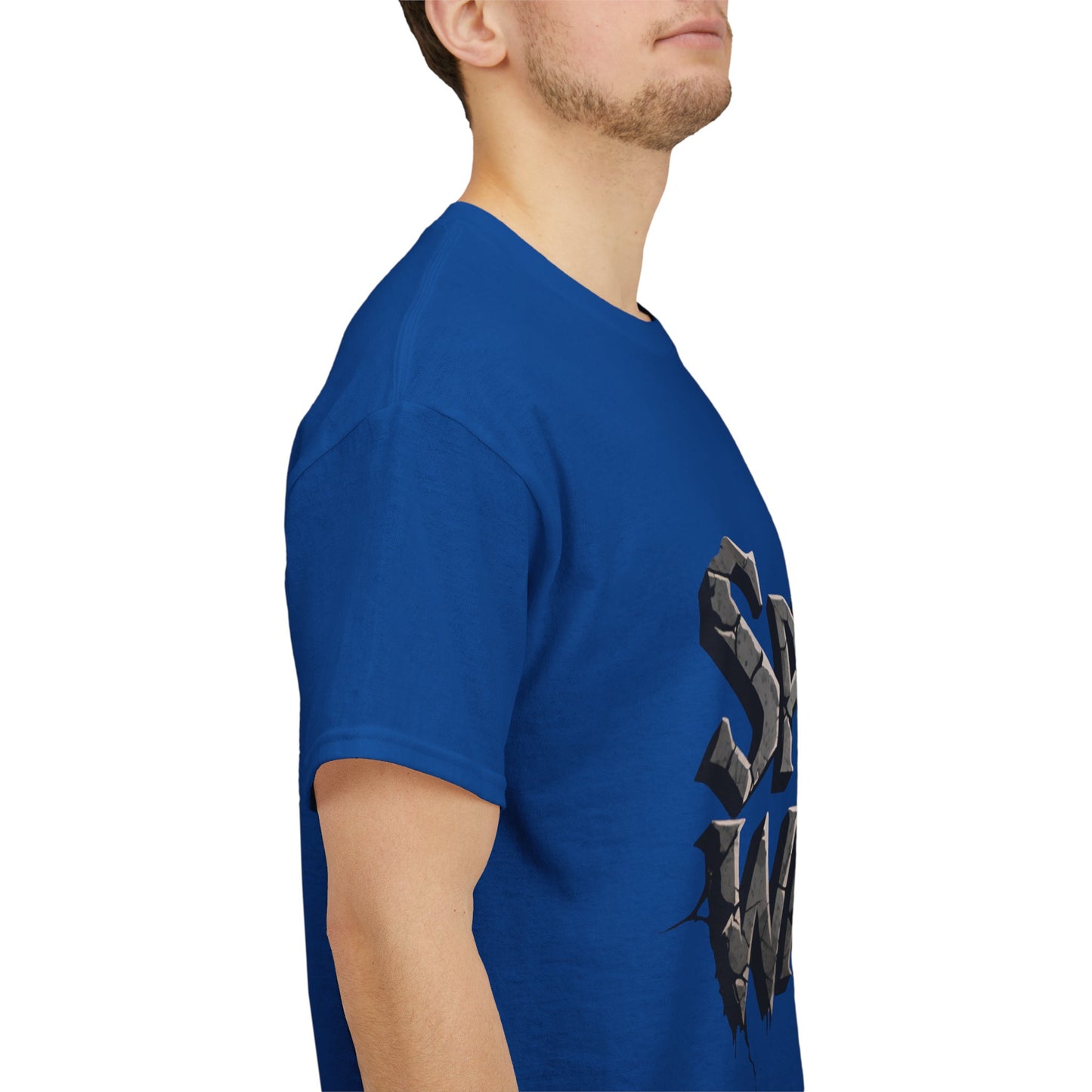Spiritual Warrior T-Shirt — Gothic Lettering Faith & Strength Tee