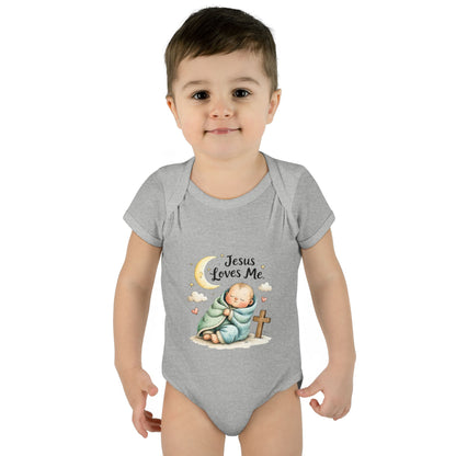 Jesus Loves Me Baby Bodysuit - Infant Christian Onesie for Newborns