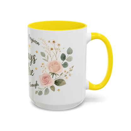Christian Coffee Mug - "God Says You Are" Floral Inspirational Mug (11/15oz)