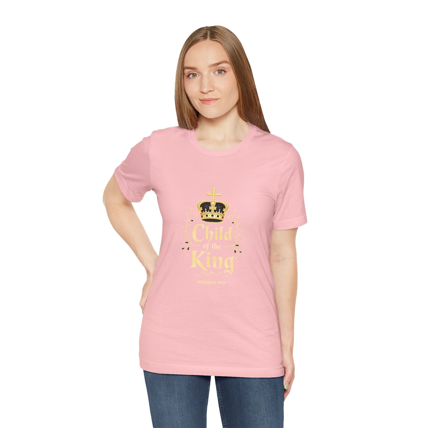Child of the King T-Shirt | Romans 8:17 Christian Crown Tee | Perfect Gift for Believers  | Thoughtful Christian Gift