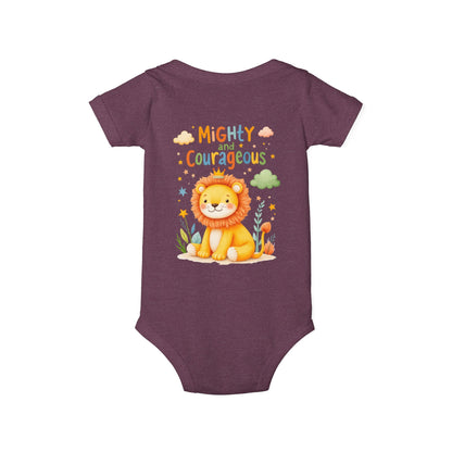 Mighty and Courageous Lion Infant One‑Piece Bodysuit | Perfect Gift for Baby Showers | Birthday Gifts (Copy)