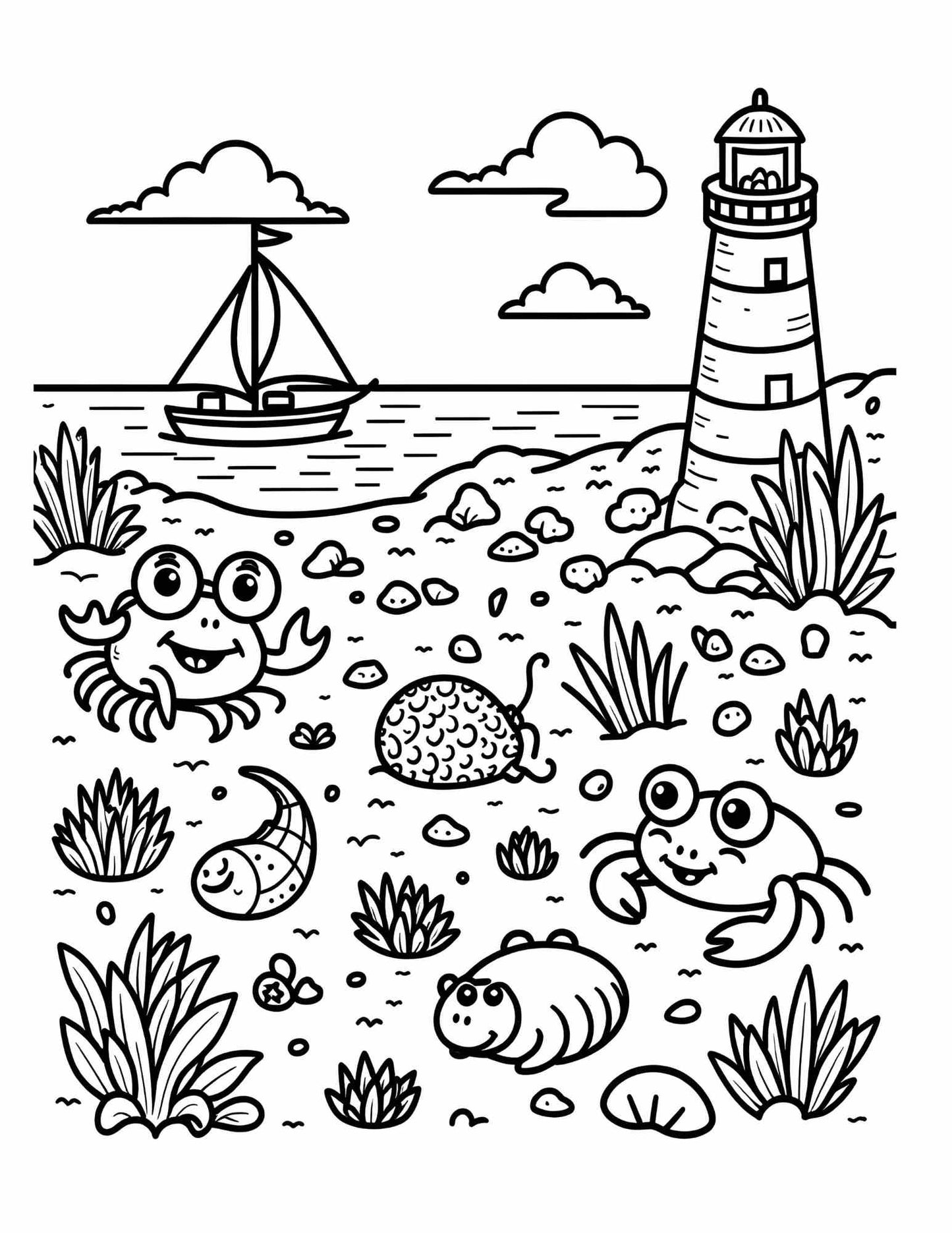 Ocean Friends Adventure Coloring Book