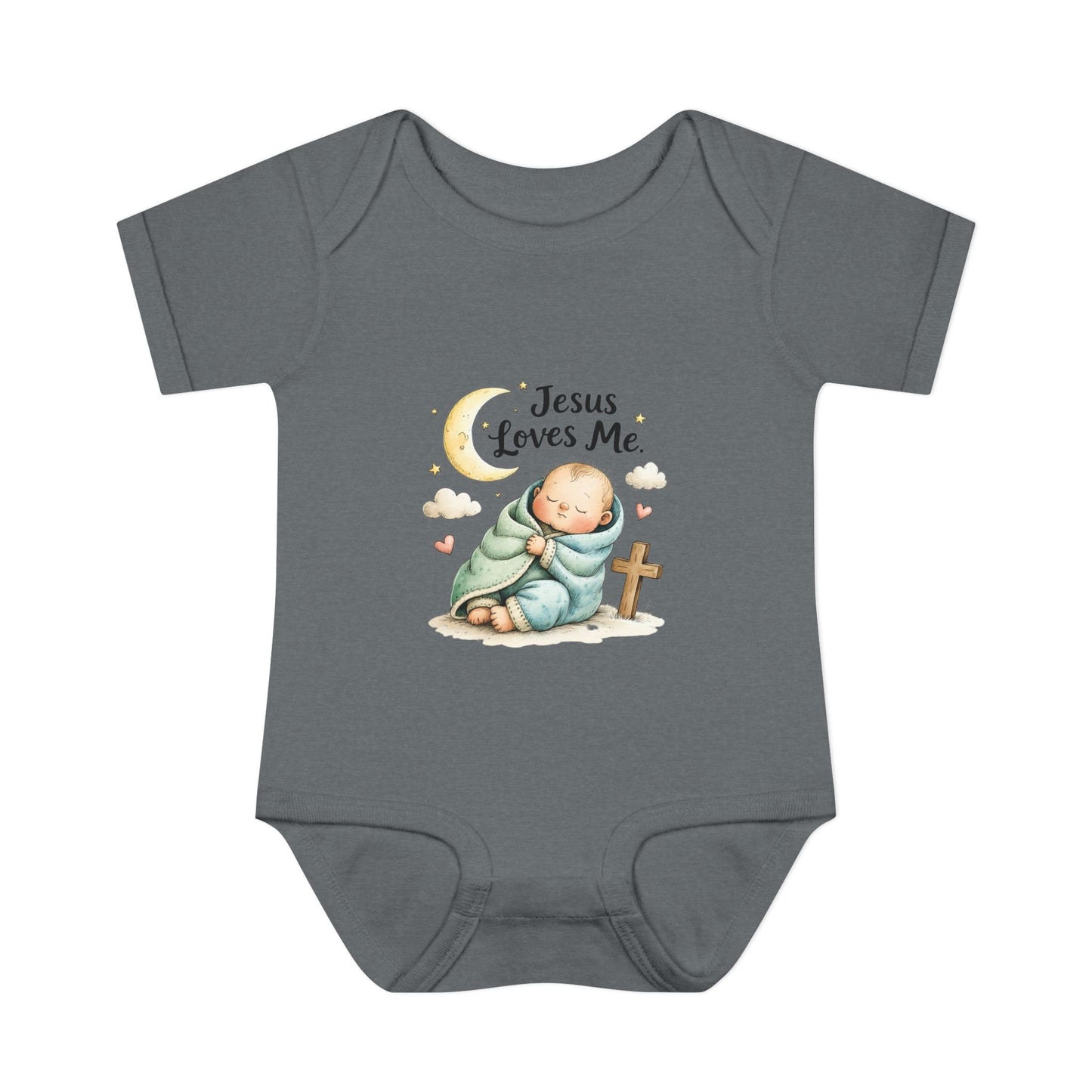 Jesus Loves Me Baby Bodysuit - Infant Christian Onesie for Newborns