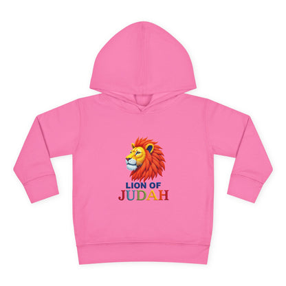 Lion of Judah Toddler Hoodie — Christian Kids Pullover with Colorful Lion Graphic