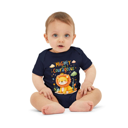 Mighty and Courageous Lion Infant One‑Piece Bodysuit | Perfect Gift for Baby Showers | Birthday Gifts (Copy)