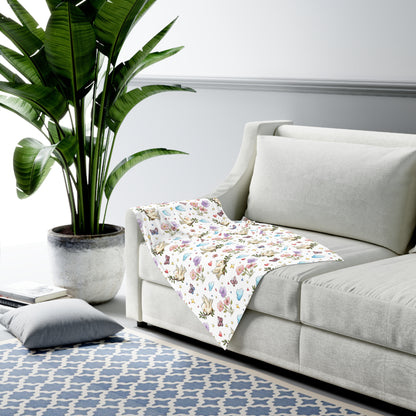 Baby Swaddle Blanket - Whimsical Birds & Floral Pattern Soft Newborn Wrap