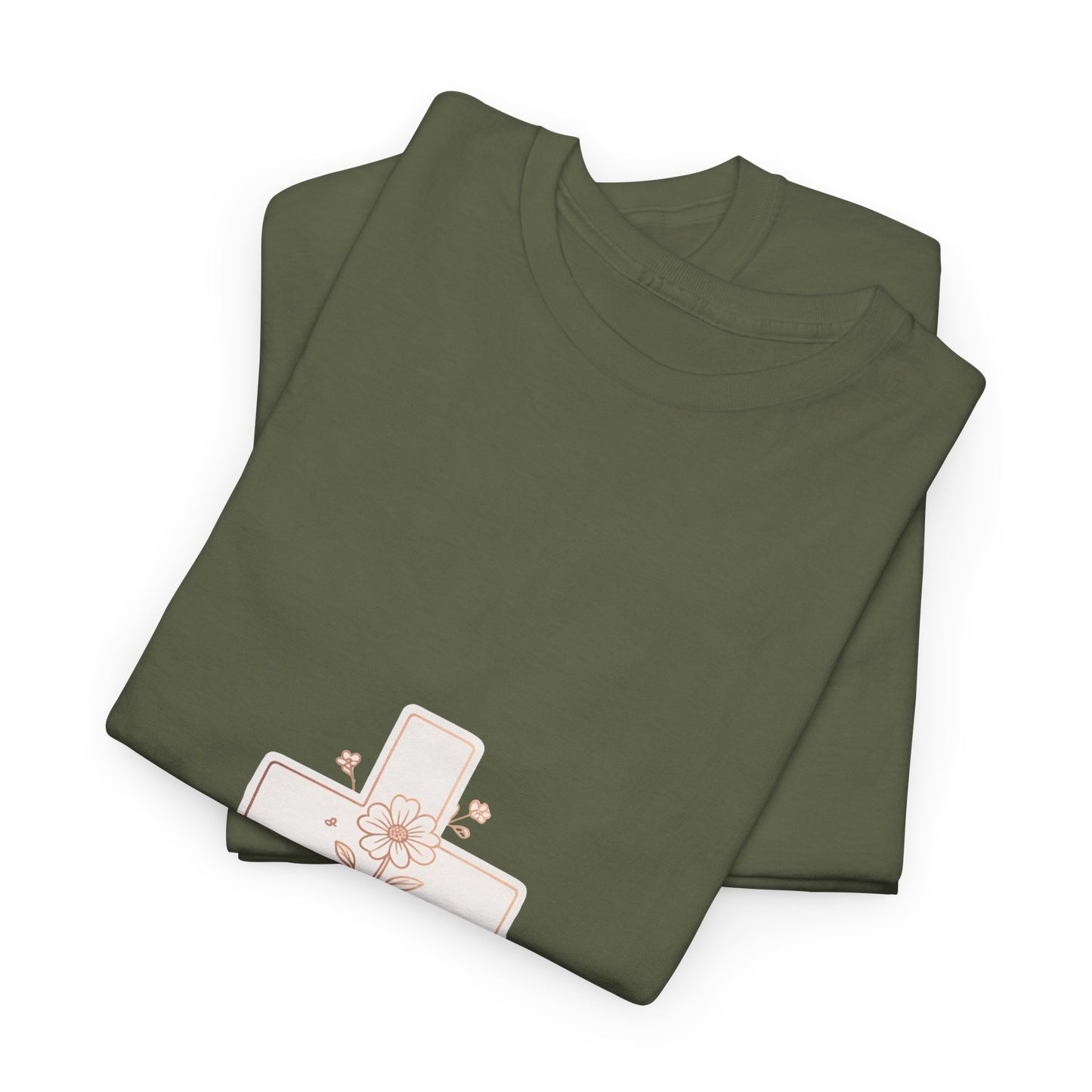Floral Cross Tee — Delicate Bloom Christian T-Shirt | Meaningful gifts for teens and adults