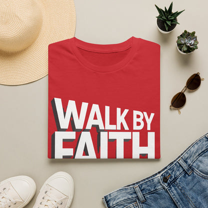 Walk By Faith T-Shirt — Womens/Mens Faith Graphic Tee