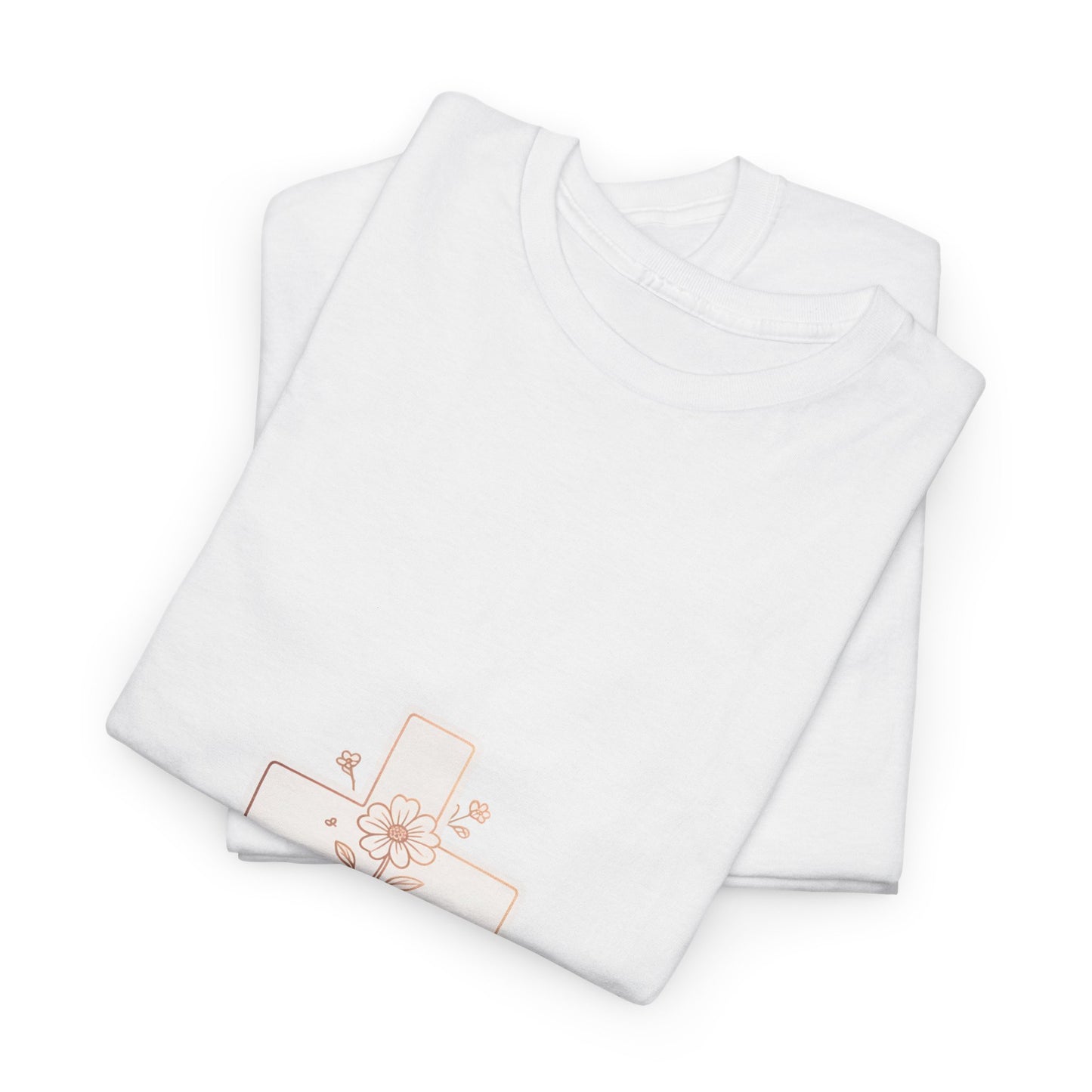 Floral Cross Tee — Delicate Bloom Christian T-Shirt | Meaningful gifts for teens and adults