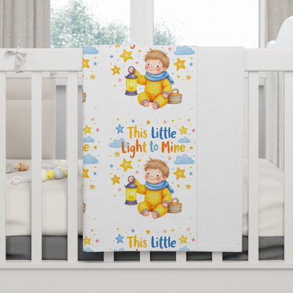 This Little Light to Mine Baby Blanket – Soft Fleece Nursery Throw for Newborns & Infants