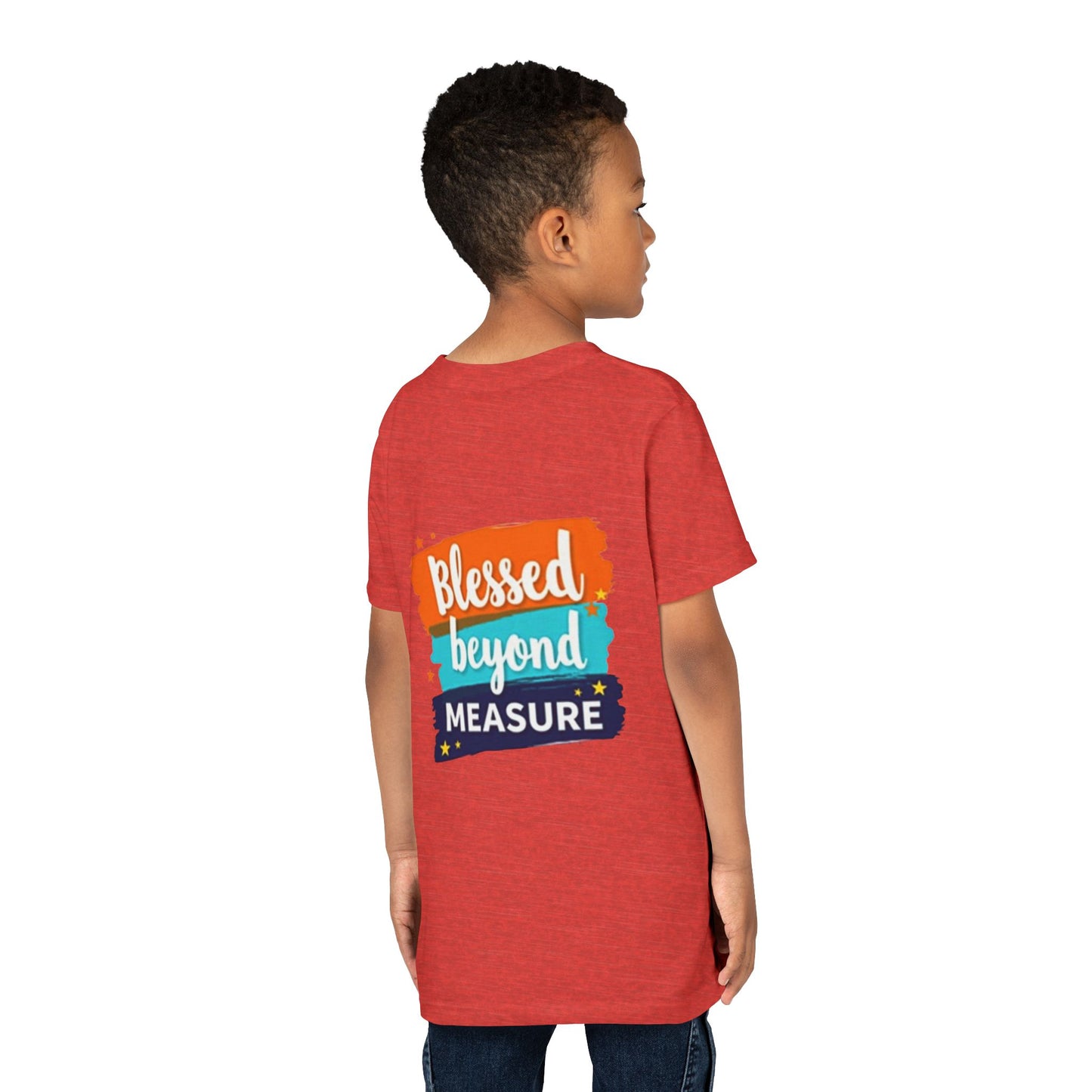 Blessed Beyond Measure Youth Tee | Inspirational Kids Shirt, Faith Design