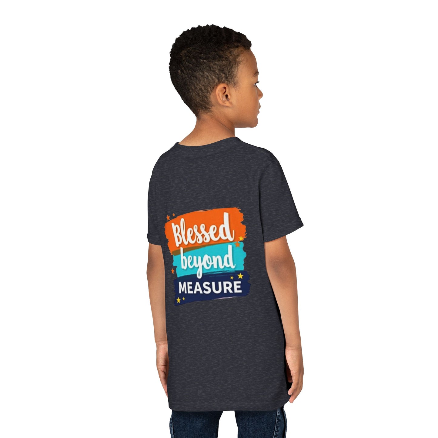 Blessed Beyond Measure Youth Tee | Inspirational Kids Shirt, Faith Design