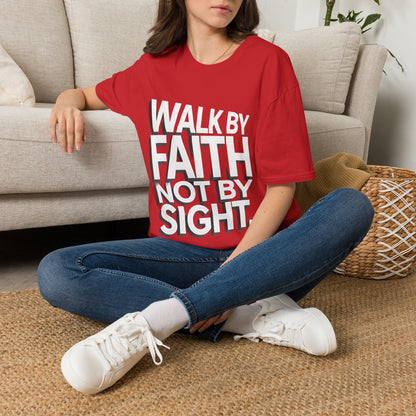 Walk By Faith T-Shirt — Womens/Mens Faith Graphic Tee