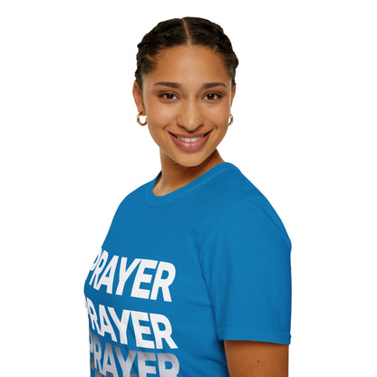Prayer Repeat T-Shirt | Bold Spiritual Graphic Tee Gift