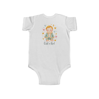 Baby Bodysuit — "Child of God" Angel Baby Onesie for Baptism & Church
