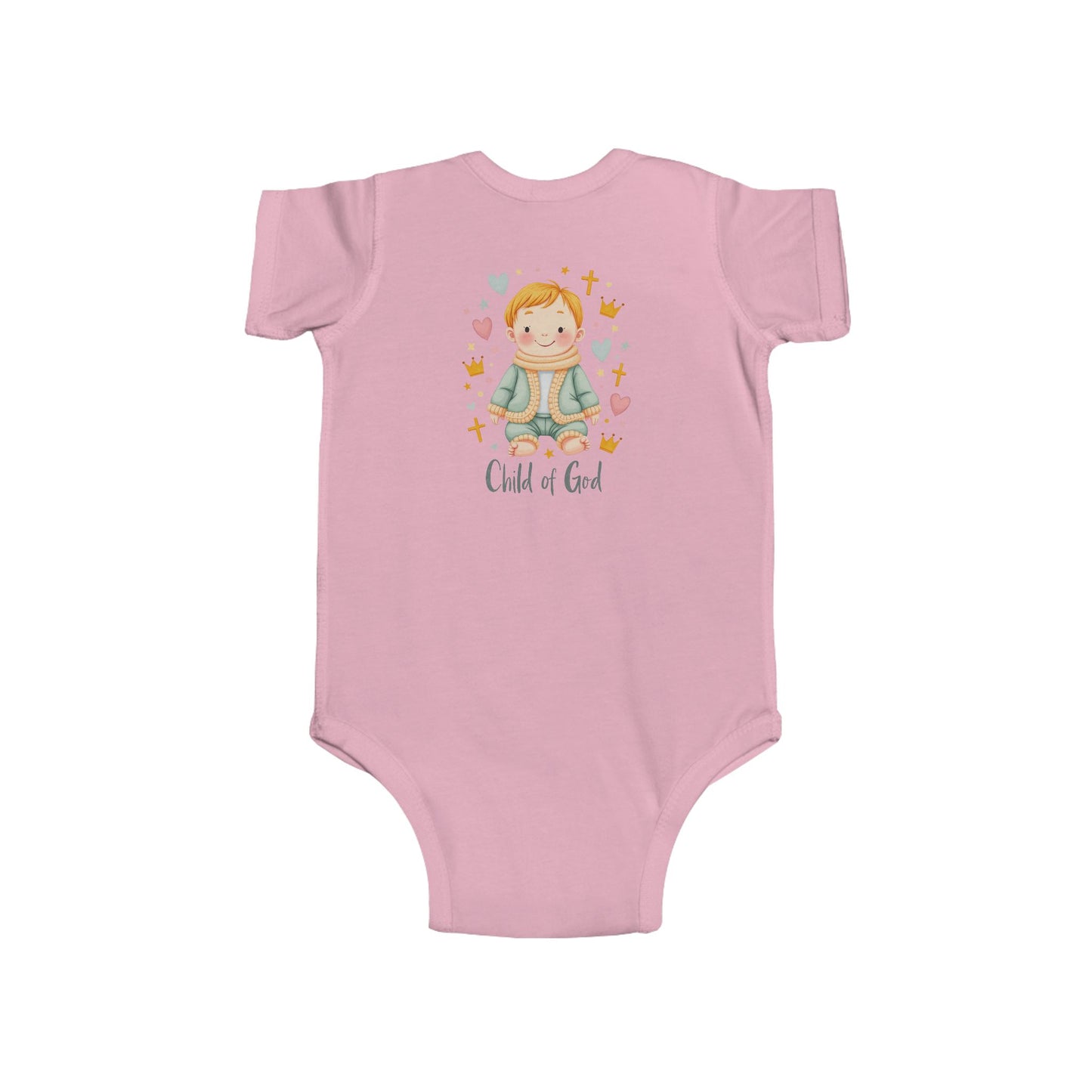 Baby Bodysuit — "Child of God" Angel Baby Onesie for Baptism & Church