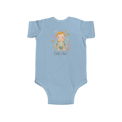 Baby Bodysuit — "Child of God" Angel Baby Onesie for Baptism & Church
