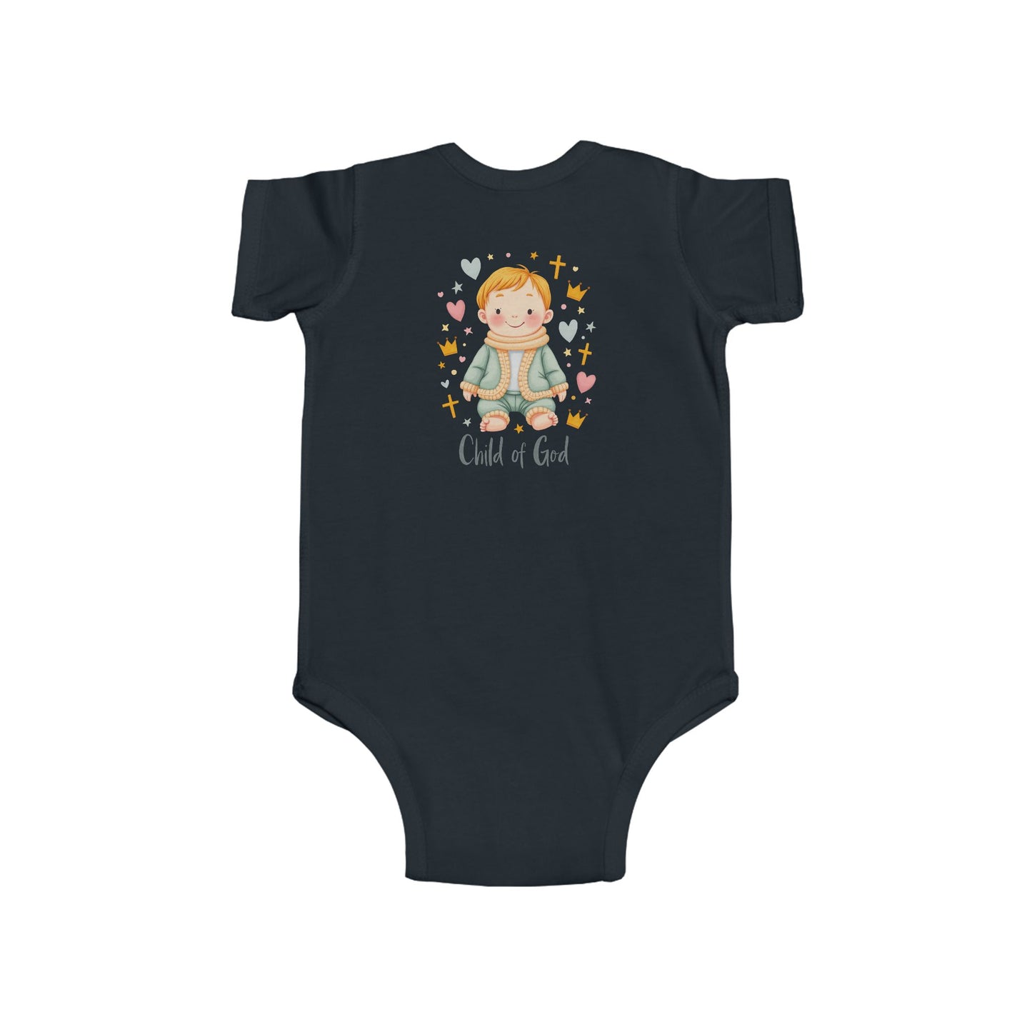 Baby Bodysuit — "Child of God" Angel Baby Onesie for Baptism & Church