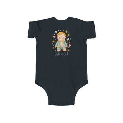 Baby Bodysuit — "Child of God" Angel Baby Onesie for Baptism & Church