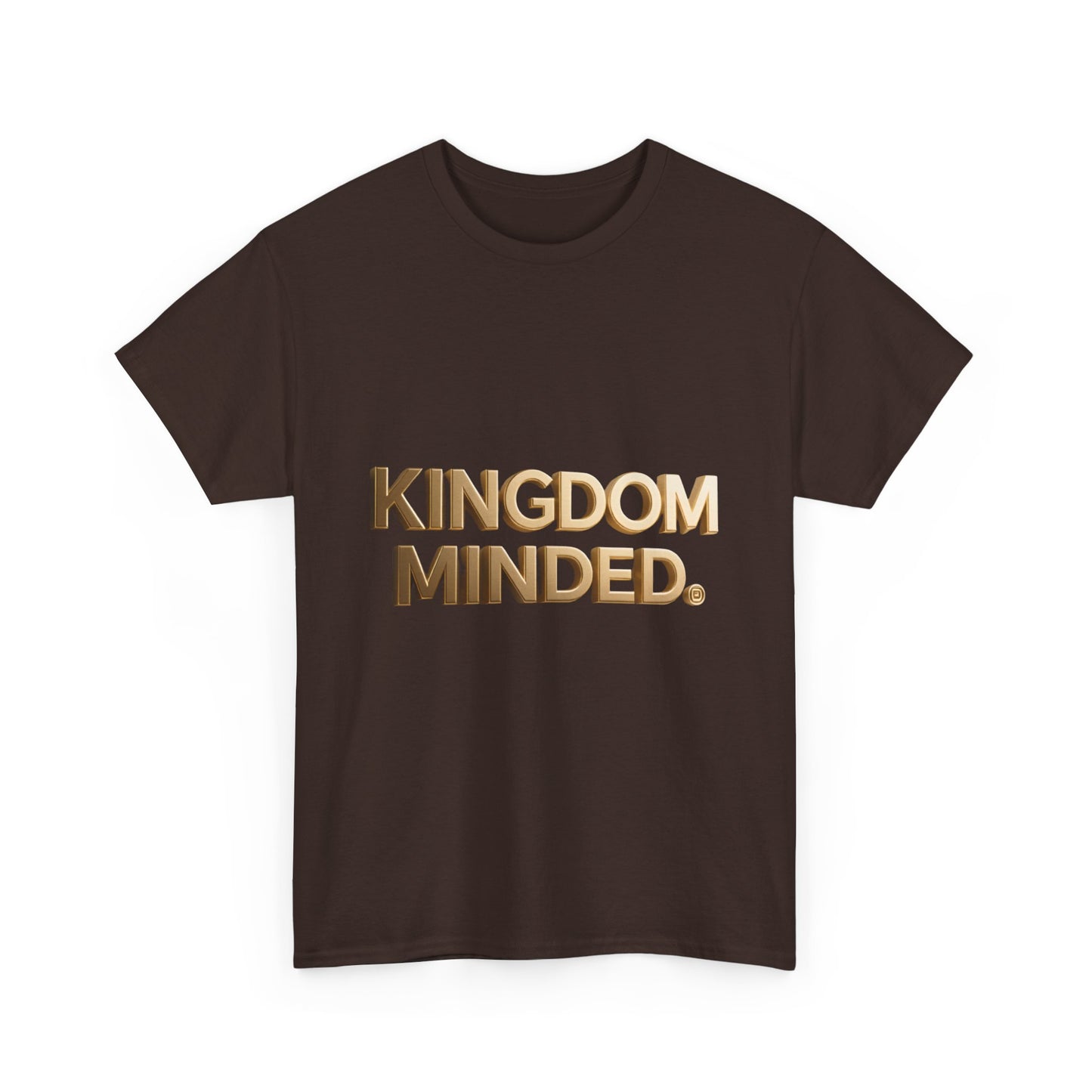 Faith & Focus Tee — Gold Typography Cotton Shirt